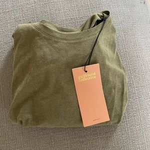 Girlfriend Collective Cupro Crop Long Sleeve Tee